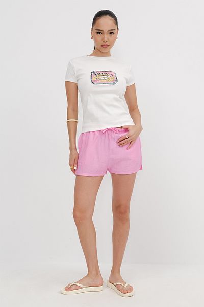 Addax Elastic Waist Shorts Ş10474