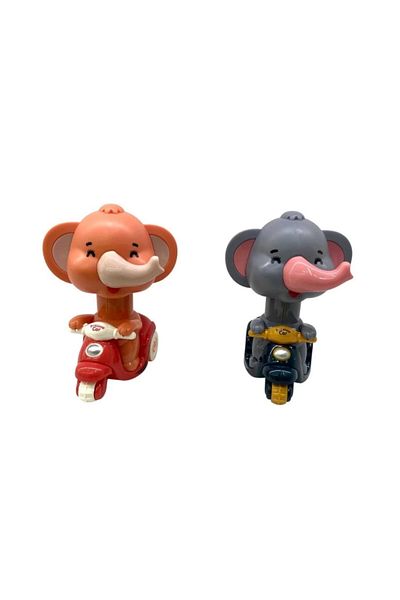 KdrElektronik Educational Toy Sy014A-Vardem Push and Go Biker Elephant