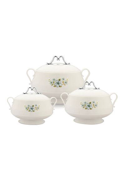Axis 3‑piece Mac Casserole Set – Elegant Stainless Steel Insulated Hotpot Set (1000ML, 1500ML, 2500ML)