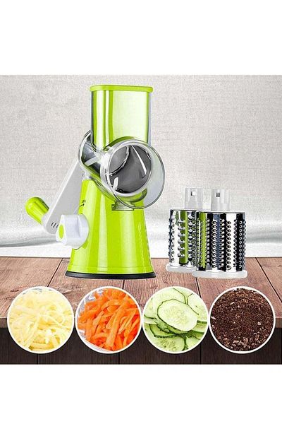 Generic Manual Vegetable Tabletop Drum Round Onion Potato Carrot Grater Kitchen Gadgets