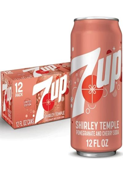 7 Up 7UP Shirley Temple, Pomegranate and Cherry Flavored Soda Pop 12 fl oz