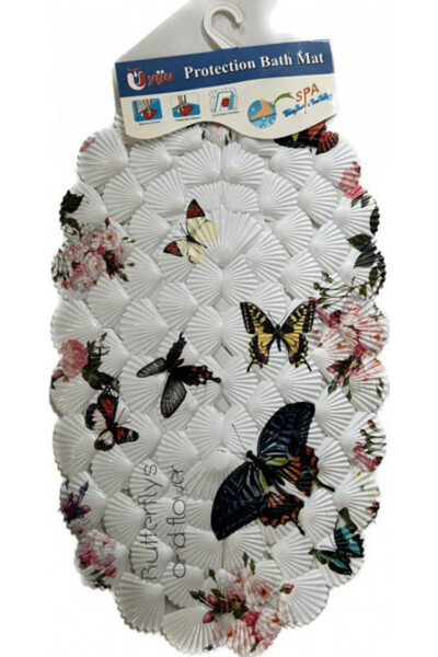 Blusmart Covor baie, model scoici, Butterflys 67 x 37 cm