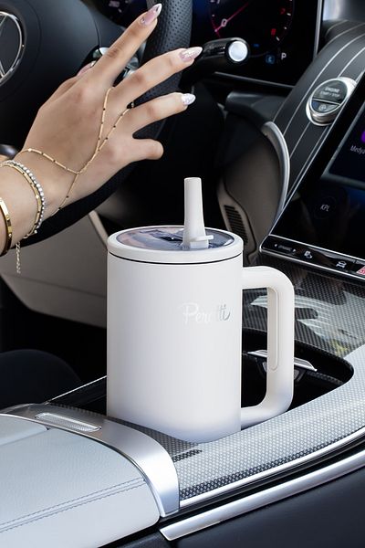 Perotti 17238 Colte V2 Stainless Steel Sportsman Thermos Cup Flask White 1.2 Lt