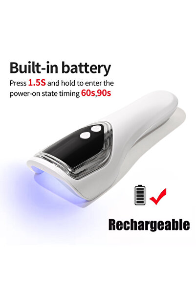 Choice مصباح أظافر محمول باليد من DUTRIEUX USB أبيض-4 LINMANDA يعمل بالأشعة ف...