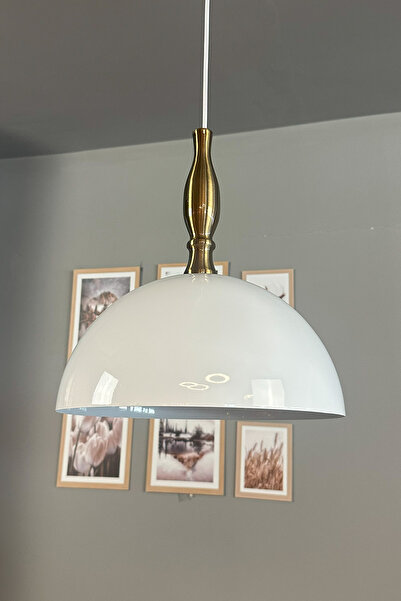 Bamyum Yimpi Beyaz Avize Eskitme Biblo Başlık Tekli Sarkıt Salon Mutfak Kuaför Cafe Lamba Dekoratif