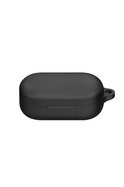 THD Silicone case, THD, compatible with OnePlus Buds V wireless headphones, carabiner included, black