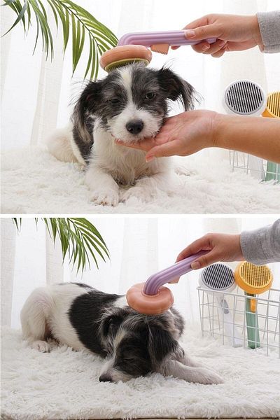 yenitoptan Plastic Green Pet Grooming Pet Brush Multi-Purpose Pet Brush Green