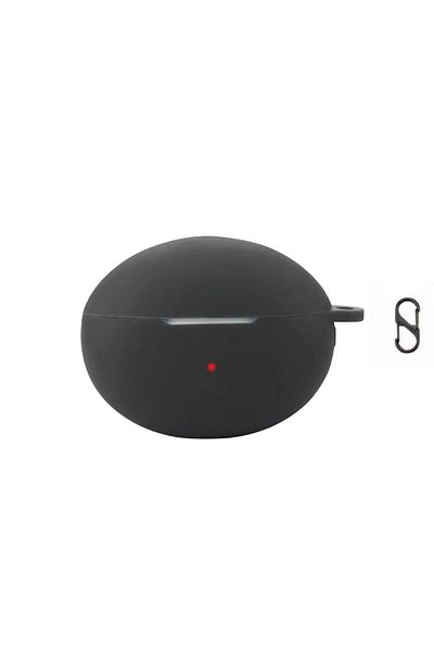 THD Protective case for Huawei FreeBuds 6i wireless stereo headphones, black color with hook