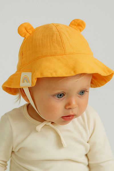 kitikate Organic Lamur Hat Yellow