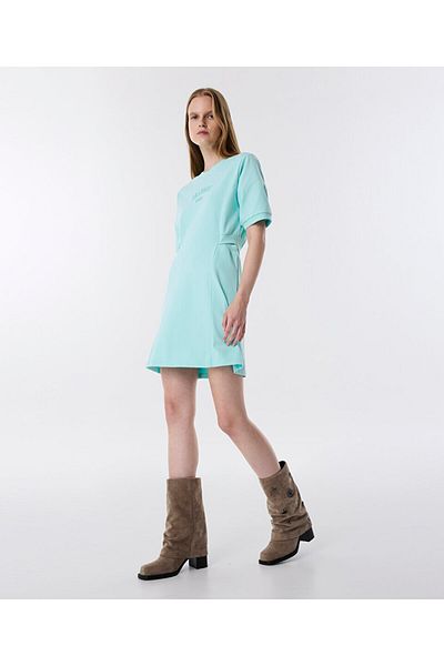 Twist Cutout Combed Dress