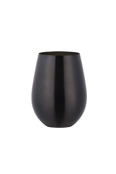 LEAXOR Stainless Steel Water Glass, Black