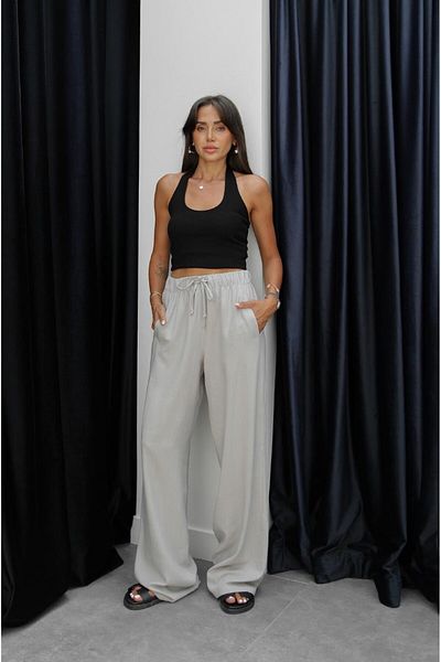 Havoş Gray Banff Linen Trousers