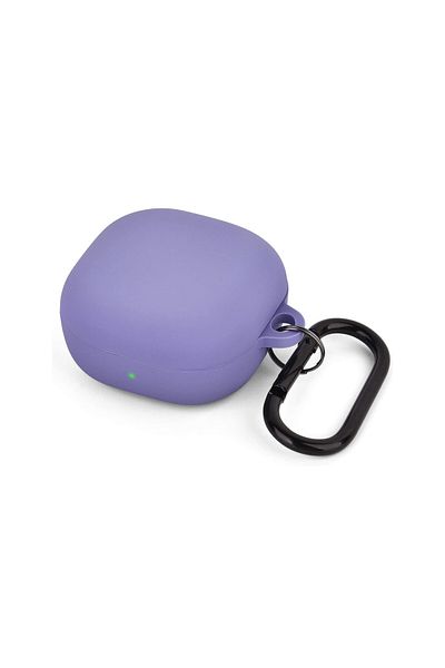 THD Samsung Galaxy Buds2 protective case, lavender purple color, with hook