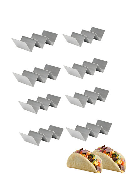 Dizayn Taco Standı Meksika Mutfağı Taco Holder ( 23*10) Cm %100 Yerli Üretim 8'lı Set