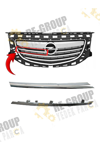 İthal OPEL İNSİGNİA A ÖN PANJUR KROM ÇITASI 2008-2012 -SAĞ ÜST- 13264450 uyumlu