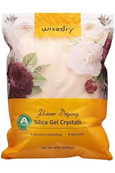 wisedry جل السيليكا لتجفيف الزهور 5 أرطال (2.2 كجم)، بلورات دقيقة < 1 مم، جل ...