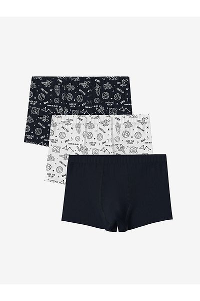 LC Waikiki New Season Printed Boy Boxer 3-Piece - S5Fo45Z4