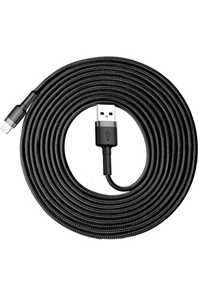 Baseus USB to Lightning Charging and Data Cable Cafule, 3 m, 2A, CALKLF-RG1, Black