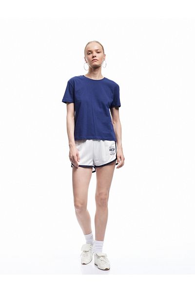 Koton Short Sleeve Crew Neck Cotton Basic T-Shirt