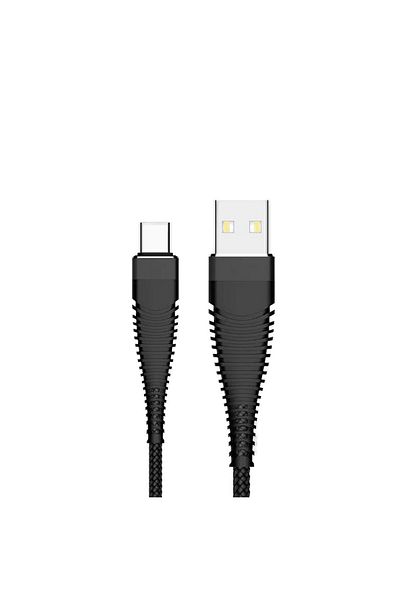 OEM Data and power cable, Kabel Armour, 2.1A, USB Type A male to USB Type C male connector
