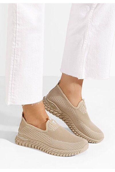 B T Shoes Teniși Anyla Slip-On Kaki
