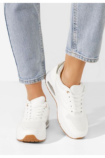 B T Shoes adidasi Amilia V2 albi cu platforma