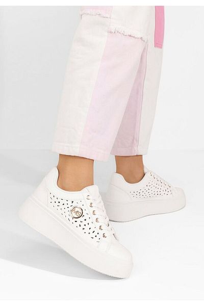B T Shoes Sneakers cu platformă Nicolette albi