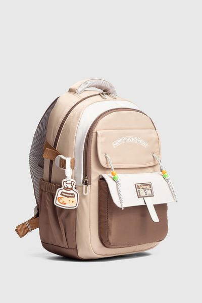 ÇÇS Ççs 51939 School Backpack Student Daily Travel Holiday Sports Walking Trip Beige