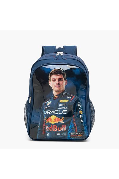 Red Bull Max Verstappen Print 5-Piece Trolley Backpack Set - 16 inches