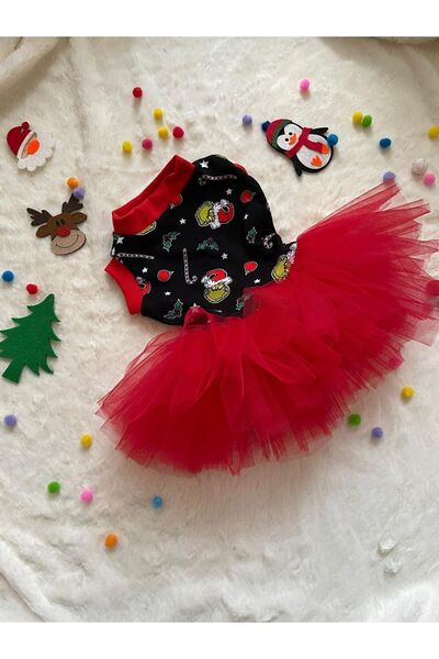 Generic Brand Cat Dog Christmas Christmas Tutu Dress