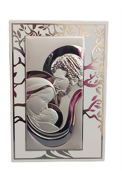 silvero Silver Icon Holy Family Tree of Life 25x17 cm