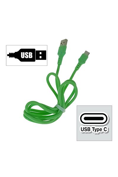 OEM Cable with USB-A male to USB-C male connectors, 3A, length 100cm, CBL-56759-G, charging