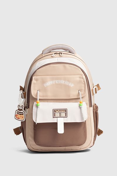 ÇÇS Ççs 51939 School Backpack Student Daily Travel Holiday Sports Walking Trip Beige