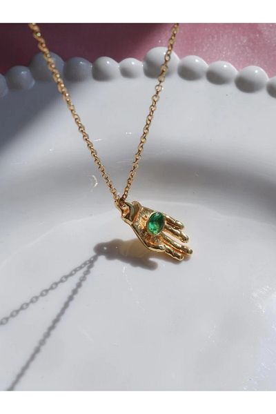 Reorah Collection Secret Hand Steel Necklace