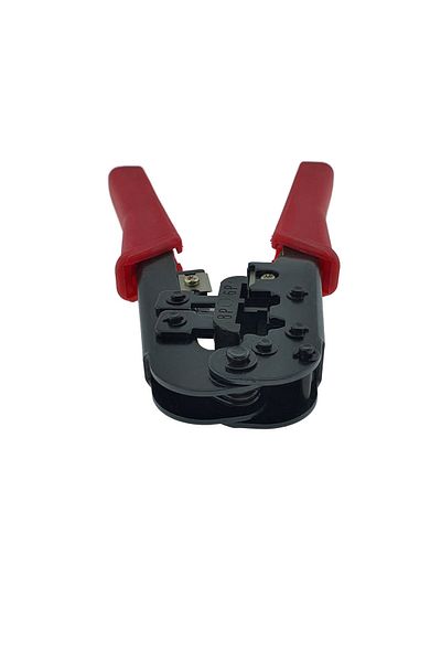 OEM Crimping pliers, universal plug, HT-568, for RJ45, RJ12, RJ11 plugs, red with black