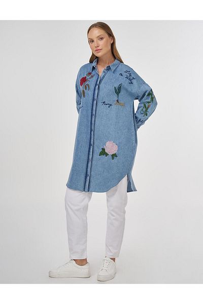 Kayra Κεντημένο πετσέτα Lyocell Tunik