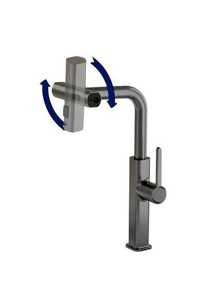LAVELLO STYLE 3 Modes, Digital Heat Indicator, Spiral, Stainless Chrome Bathtub, Faucet