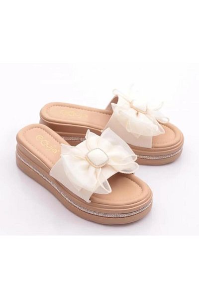 Guja 25Y398-3 Women's Wedge Sole Premium Slippers