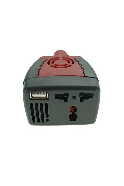 OEM Car inverter 12V to 220V 150W, 1 X USB output 5V-2.1A, black with red
