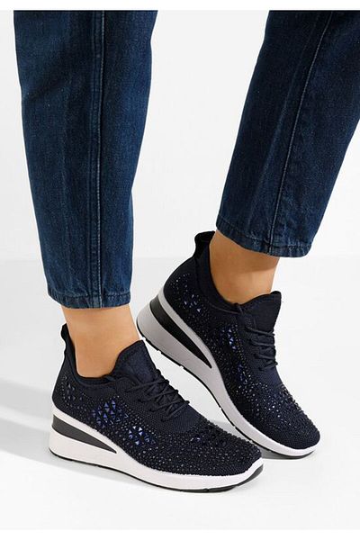 B T Shoes Teniși cu platformă Keeley bleumarin