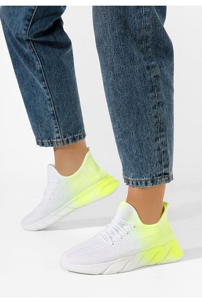 B T Shoes Women's Oviedo neon green sneakers