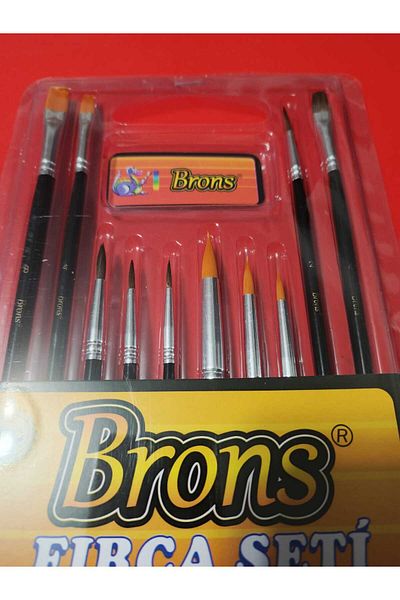 Brons Σετ πινέλων 10 σετ 5 τμχ ακουαρέλα + 5 τμχ πινέλο κατάλληλο για λαδομπογιά, ακρυλικό και γκουάς BR-248
