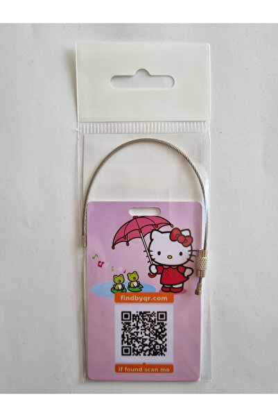 Bavul Etiketi QR Bavul Askısı Hello Kitty