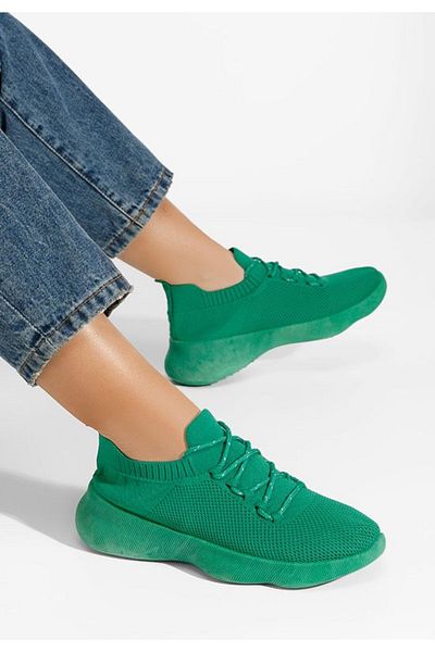 B T Shoes Marotti women's green sports shoes