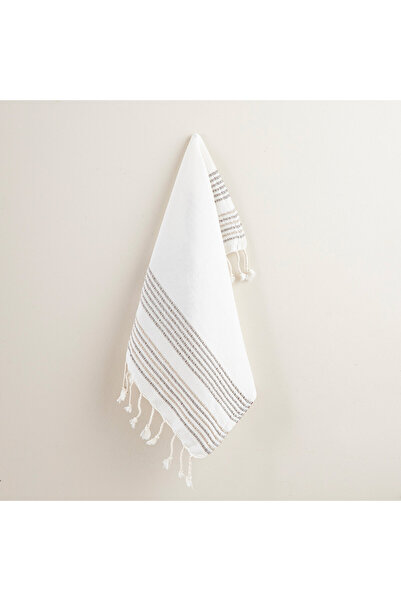 Chakra Vera Mutfak Havlusu 40x60 cm Beyaz/Kahve