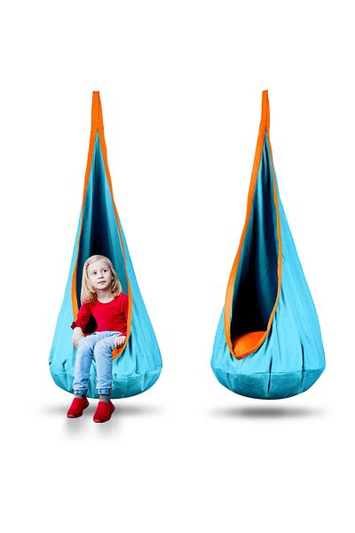 ideal STORE Hamac copii The Raven's Nest tip cocon idealSTORE, Dimensiune 140x55 cm, Material solid, Include per