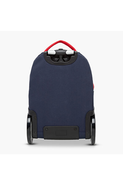 Red Bull Red Bull Solid Trolley Bag with Retractable Handle and Zip Closure - 18 inches