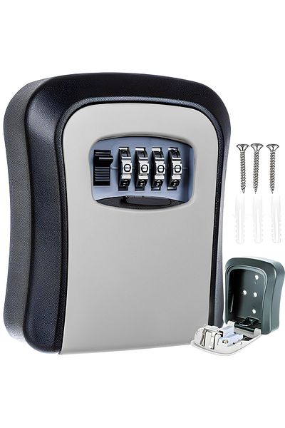 ideal STORE Cutie Metalica Interior-Exterior Pentru Chei cu Cifru idealSTORE, Regim Hotelier, Montare Usoara pe