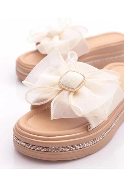 Guja 25Y398-3 Women's Wedge Sole Premium Slippers