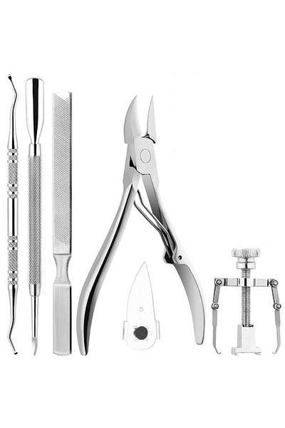 ideal STORE idealSTORE Professional Ingrown Toenail Kit, for Hands and Feet, Made of Surgical Steel,